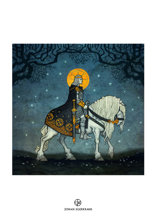 Balder poster — Johan Egerkrans Norse Gods